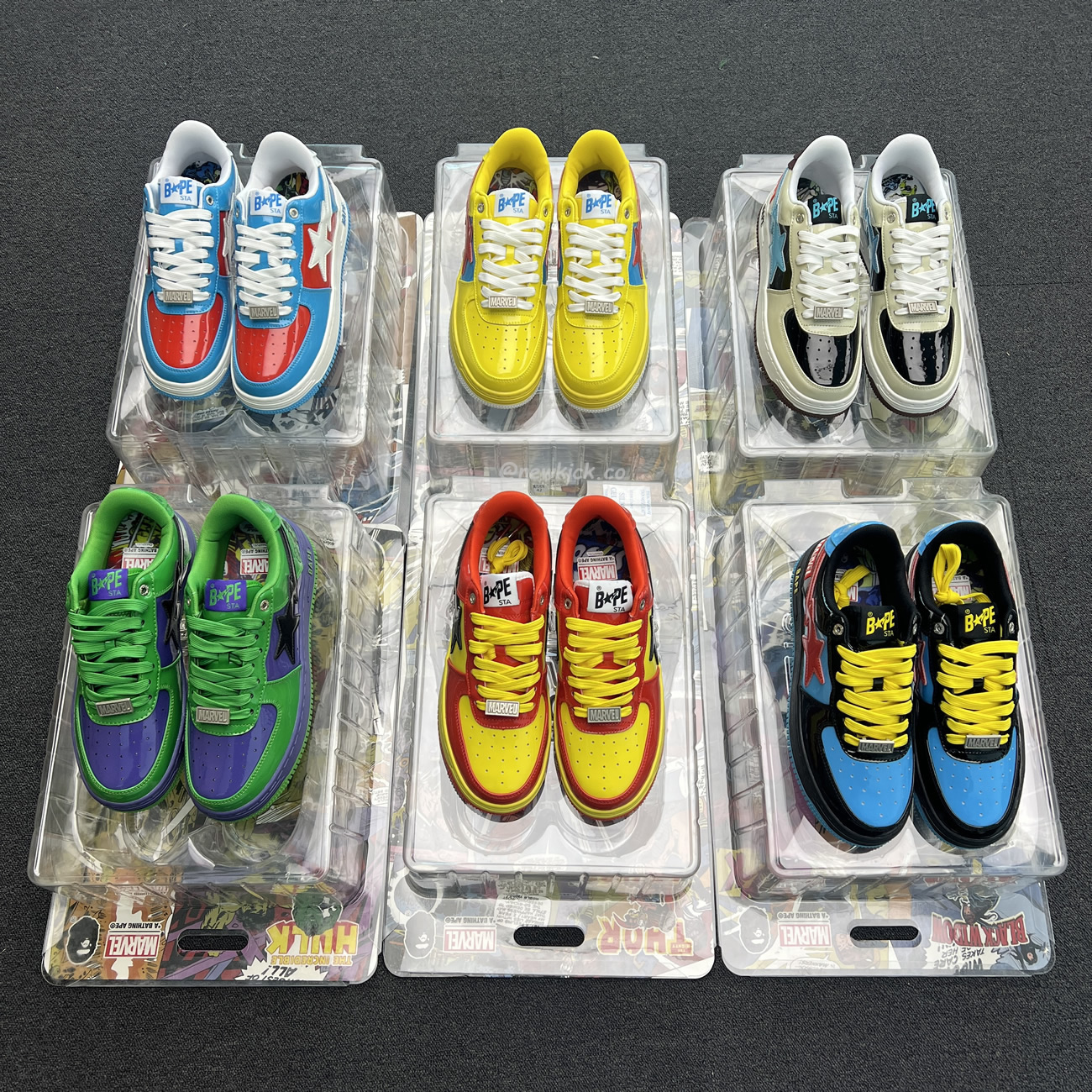 A Bathing Ape Bape Sta Marvel Comics Rocket Raccoon Thor Hulk Captain America Black Widow Iron Man  2022 (29) - newkick.vip